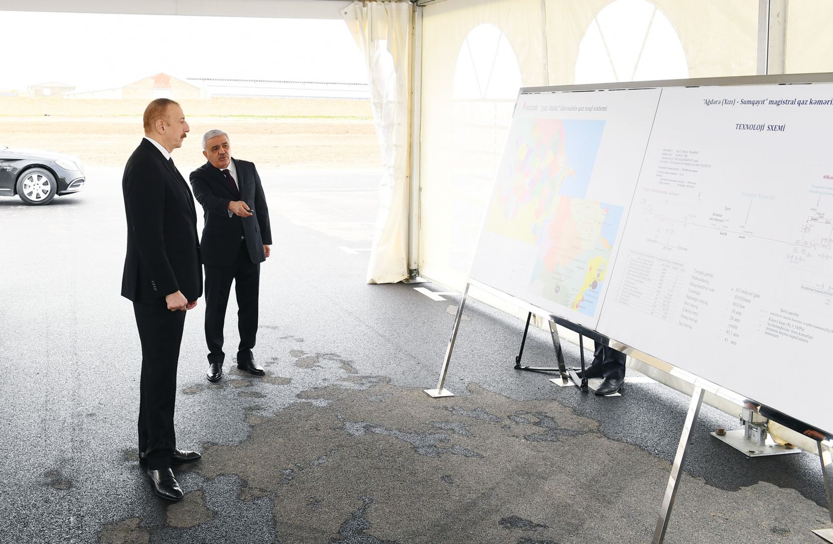Президент Ильхам Алиев принял участие в открытии магистрального газопровода, проложенного в Сумгайыт (ФОТО/ВИДЕО)