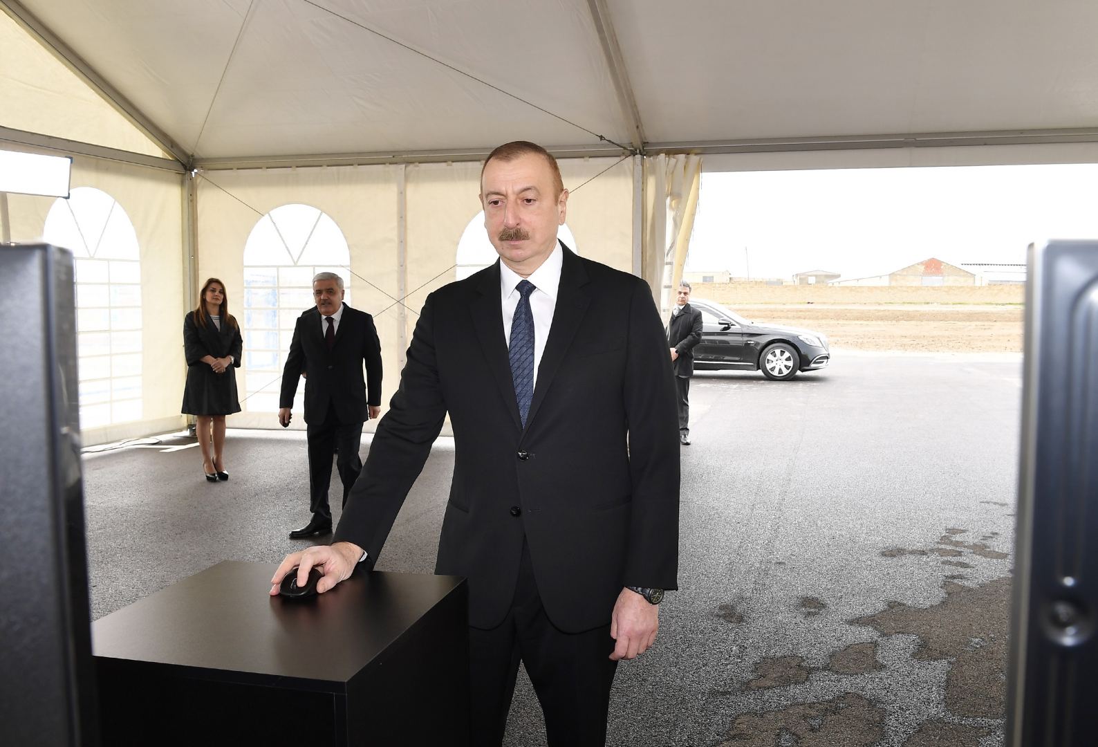 Президент Ильхам Алиев принял участие в открытии магистрального газопровода, проложенного в Сумгайыт (ФОТО/ВИДЕО)