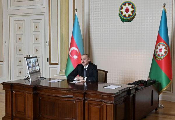 Videoconference held between Azerbaijani president, CISCO company management (PHOTO)