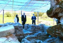 President Ilham Aliyev, First Lady Mehriban Aliyeva view restoration and conservation works at Pir Omar Sultan shrine in Shamakhi (PHOTO/VİDEO)