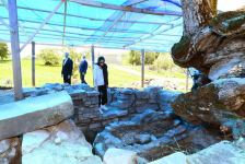 President Ilham Aliyev, First Lady Mehriban Aliyeva view restoration and conservation works at Pir Omar Sultan shrine in Shamakhi (PHOTO/VİDEO)