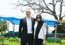 President Ilham Aliyev, First Lady Mehriban Aliyeva view restoration and conservation works at Pir Omar Sultan shrine in Shamakhi (PHOTO/VİDEO)