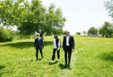 President Ilham Aliyev, First Lady Mehriban Aliyeva view restoration and conservation works at Pir Omar Sultan shrine in Shamakhi (PHOTO/VİDEO)