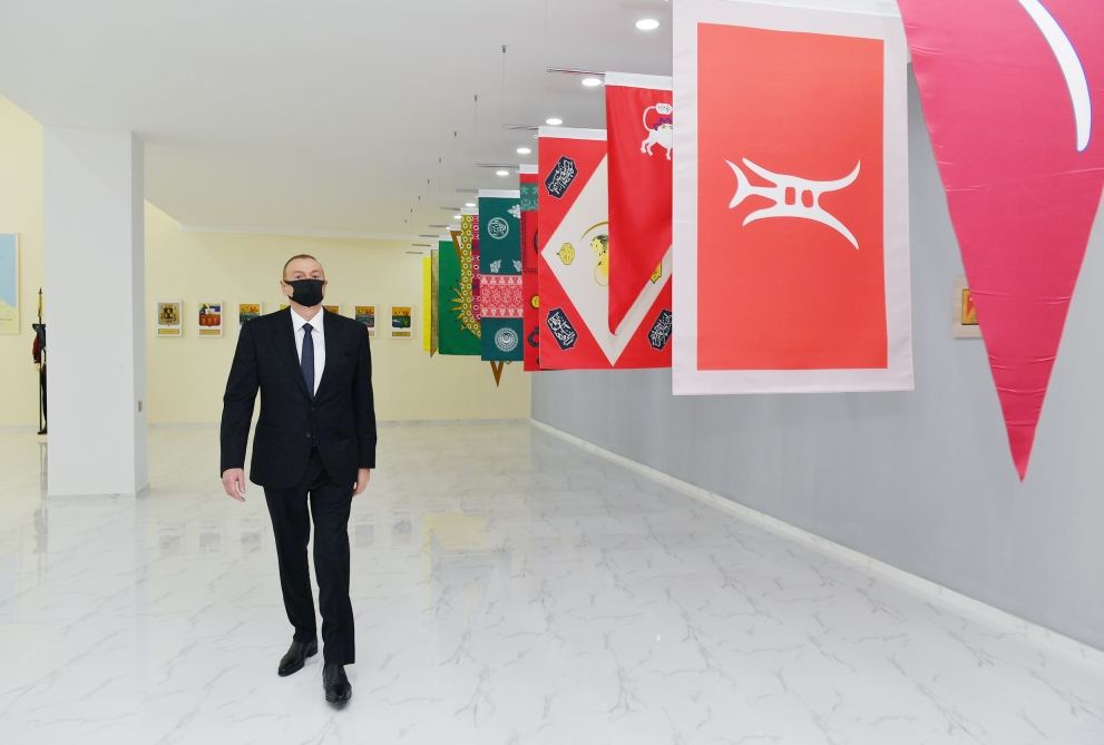 Президент Ильхам Алиев принял участие в открытии в Тертере Музея государственной символики  (ФОТО/ВИДЕО)