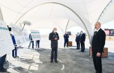 President Ilham Aliyev viewed activities of agropark owned by Agro Dairy LLC in Samukh (PHOTO)