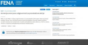 Зарубежные СМИ широко освещают военную провокацию Армении против Азербайджана (ФОТО)