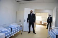 Президент Ильхам Алиев принял участие в открытии в Гобустане больницы модульного типа для лечения больных коронавирусом (ФОТО)