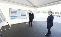 Президент Ильхам Алиев принял участие в церемонии закладки фундамента Центра творчества, выставки и продажи «Дом DOST»  в Исмаиллы (ФОТО)