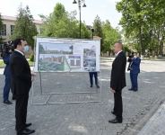 Президент Ильхам Алиев посетил памятник великому лидеру Гейдару Алиеву в Исмаиллы (ФОТО)