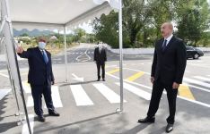 Президент Ильхам Алиев принял участие в открытии автодороги Муганлы-Исмаиллы-Тезекенд-Агбулаг-Гошакенд после реконструкции (ФОТО)