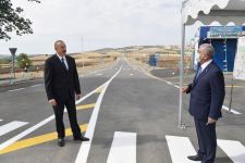 Президент Ильхам Алиев принял участие в открытии автодороги Муганлы-Исмаиллы-Тезекенд-Агбулаг-Гошакенд после реконструкции (ФОТО)