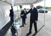 Президент Ильхам Алиев ознакомился с проектом реконструкции участка автодороги Баку-Шамахы- Муганлы-Исмаиллы-Габала (ФОТО)