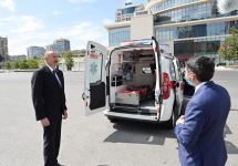 По поручению Президента Ильхама Алиева в Азербайджан доставлены новые автомобили скорой медицинской помощи (ФОТО)