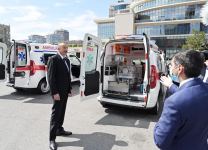 По поручению Президента Ильхама Алиева в Азербайджан доставлены новые автомобили скорой медицинской помощи (ФОТО)