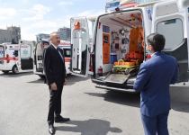 По поручению Президента Ильхама Алиева в Азербайджан доставлены новые автомобили скорой медицинской помощи (ФОТО)