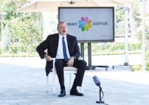 Президент Ильхам Алиев принял участие в открытии Балакенского регионального центра ASAN xidmət (ФОТО)
