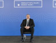 Президент Ильхам Алиев ознакомился с условиями, созданными в больнице модульного типа в Шеки (ФОТО)