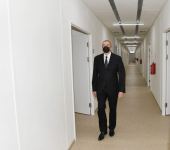 Президент Ильхам Алиев ознакомился с условиями, созданными в больнице модульного типа в Габале (ФОТО)