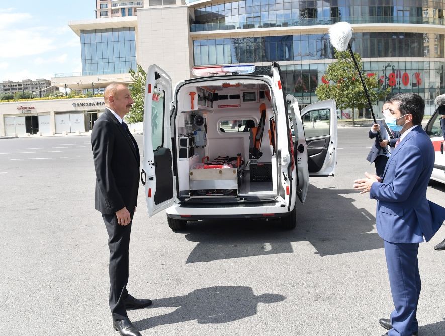 По поручению Президента Ильхама Алиева в Азербайджан доставлены новые автомобили скорой медицинской помощи (ФОТО)