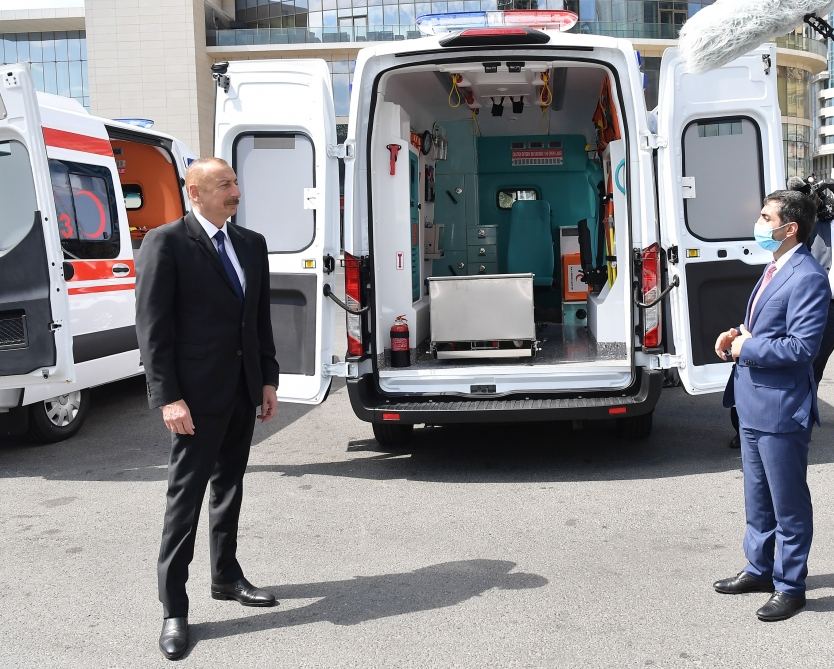 По поручению Президента Ильхама Алиева в Азербайджан доставлены новые автомобили скорой медицинской помощи (ФОТО)