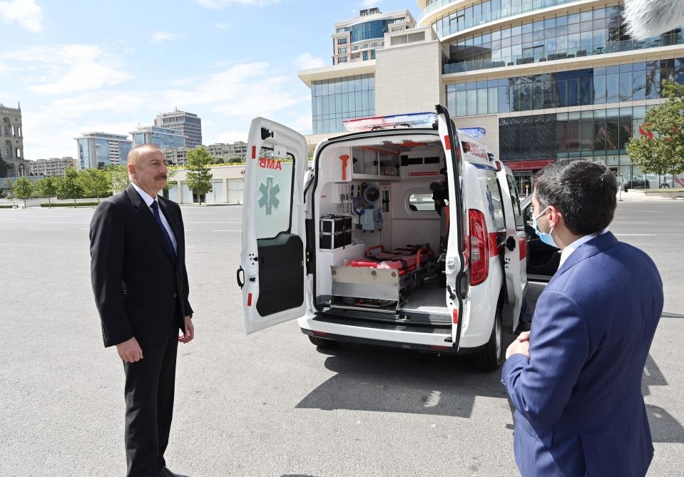 По поручению Президента Ильхама Алиева в Азербайджан доставлены новые автомобили скорой медицинской помощи (ФОТО)