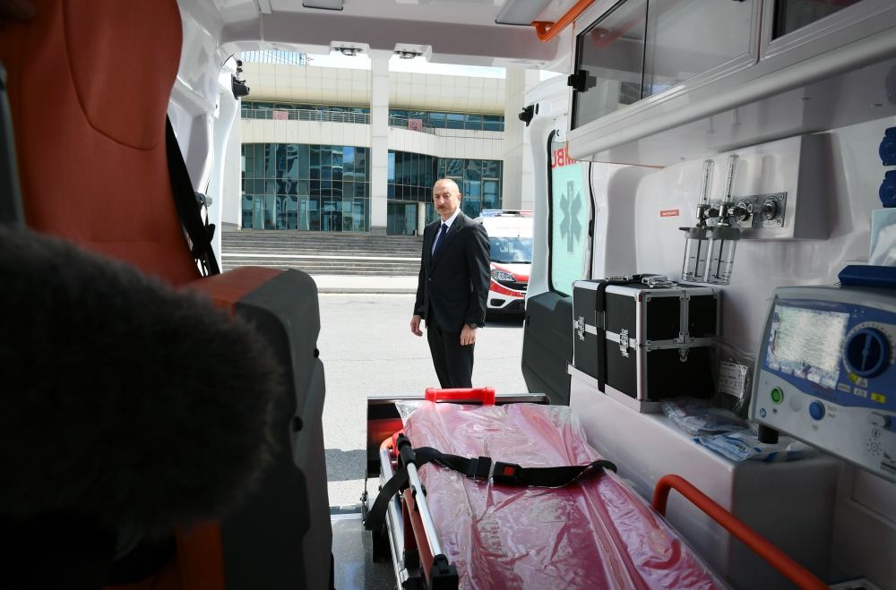 По поручению Президента Ильхама Алиева в Азербайджан доставлены новые автомобили скорой медицинской помощи (ФОТО)