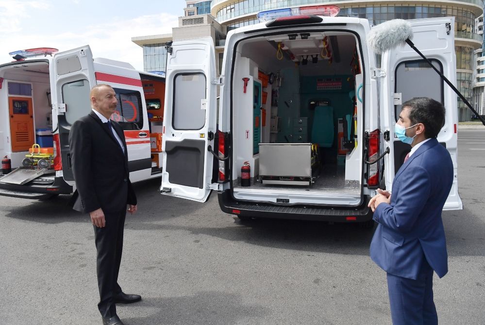 По поручению Президента Ильхама Алиева в Азербайджан доставлены новые автомобили скорой медицинской помощи (ФОТО)