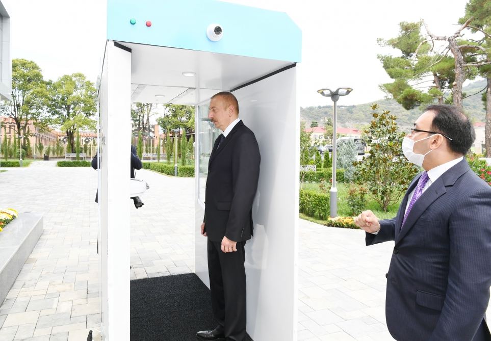 Президент Ильхам Алиев принял участие в открытии Балакенского регионального центра ASAN xidmət (ФОТО)