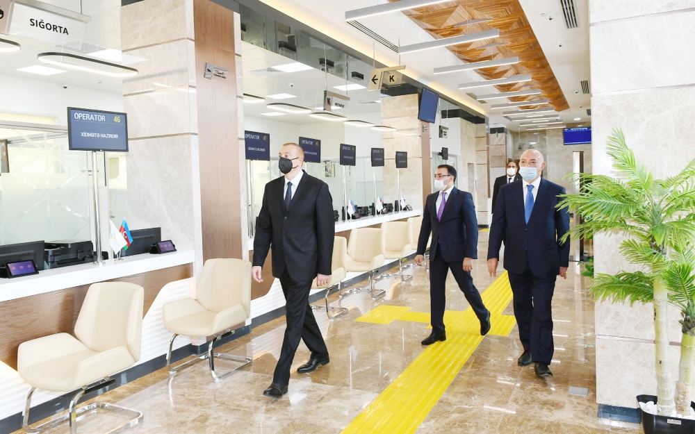 Президент Ильхам Алиев принял участие в открытии Балакенского регионального центра ASAN xidmət (ФОТО)