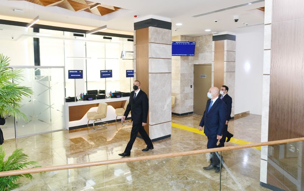 Президент Ильхам Алиев принял участие в открытии Балакенского регионального центра ASAN xidmət (ФОТО)