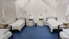 Абшеронский олимпийский спортивный комплекс временно преобразован в больницу модульного типа (ФОТО)
