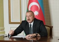 Президент Ильхам Алиев провел совещание в видеоформате в связи с проведенными мерами по борьбе с коронавирусом и социально-экономической ситуацией (ФОТО)