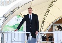 Президент Ильхам Алиев ознакомился со строительством 330/220/110-киловольтной электроподстанции «Гобу» (ФОТО)