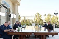 President Ilham Aliyev receives delegation led by Russian defense minister (PHOTO)