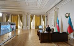 Президент Ильхам Алиев принял участие в формате видеосвязи в открытии очередного госпиталя модульного типа для больных коронавирусом (ФОТО)