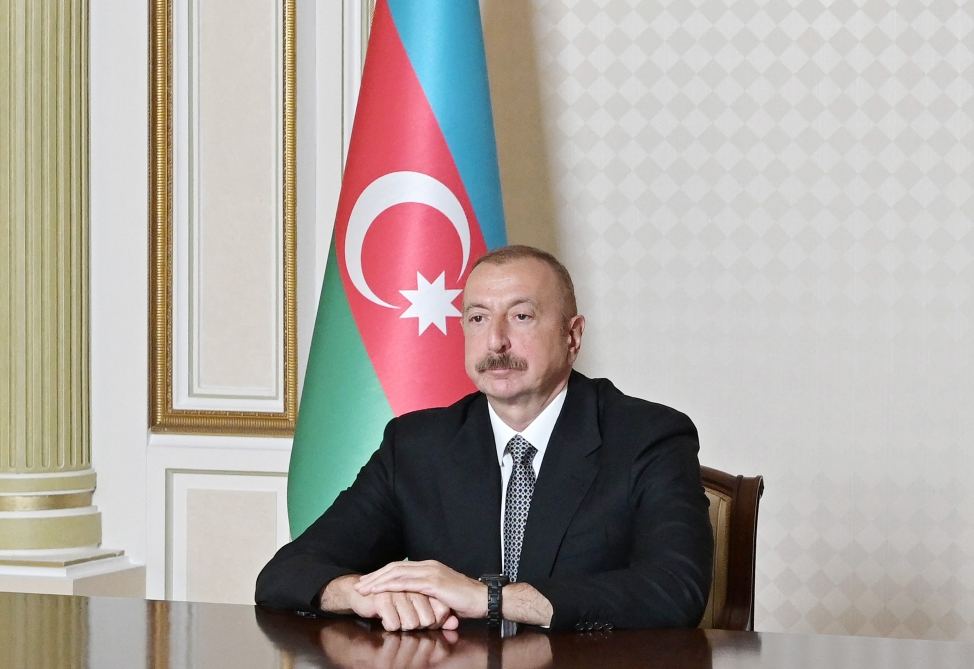 Президент Ильхам Алиев принял участие в формате видеосвязи в открытии очередного госпиталя модульного типа для больных коронавирусом (ФОТО)