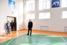 Президент Ильхам Алиев принял участие в открытии школы номер 154 в поселке Амирджан (ФОТО)
