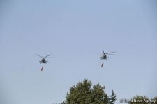 Aircraft of Azerbaijani, Turkish armed forces fly over Ganja (PHOTO)