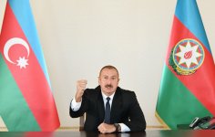 Президент Азербайджана Ильхам Алиев обратился к народу (ВИДЕО/ФОТО)
