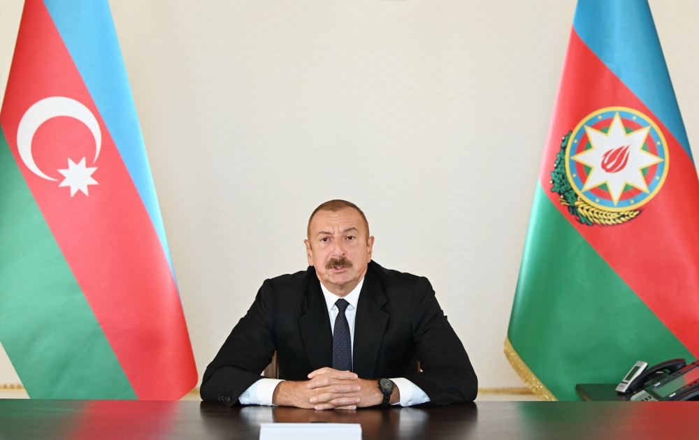 Президент Азербайджана Ильхам Алиев обратился к народу (ВИДЕО/ФОТО)