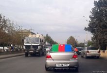 Баку украсился национальным триколором (ФОТО)