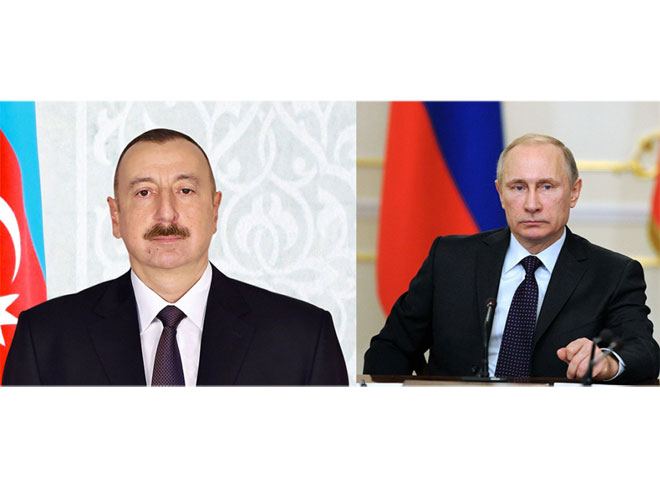 Президент Ильхам Алиев позвонил Президенту Владимиру Путину