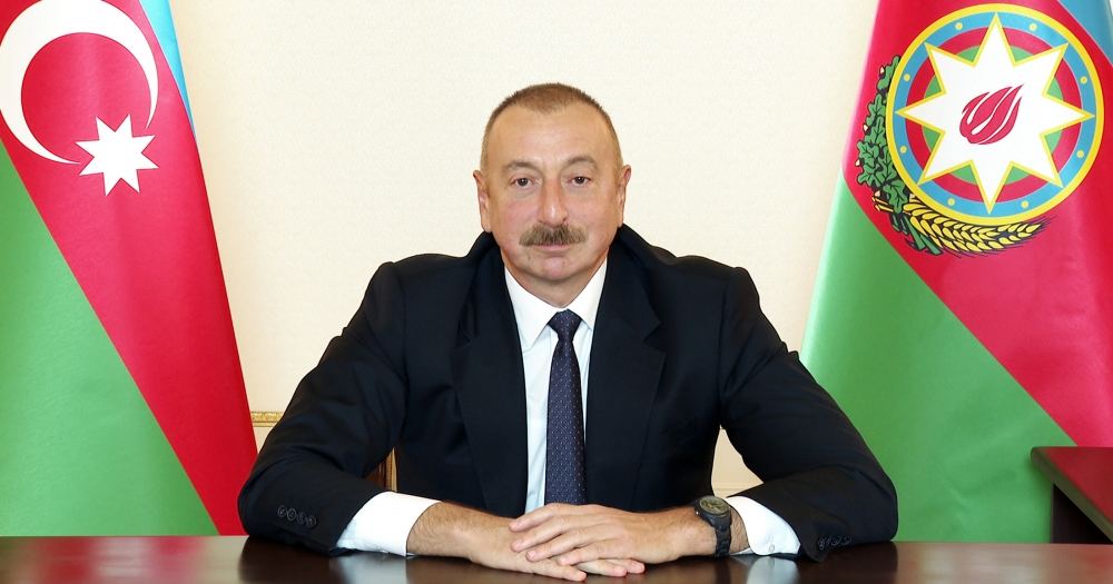 Президент Азербайджана Ильхам Алиев обратился к народу (ФОТО/ВИДЕО)