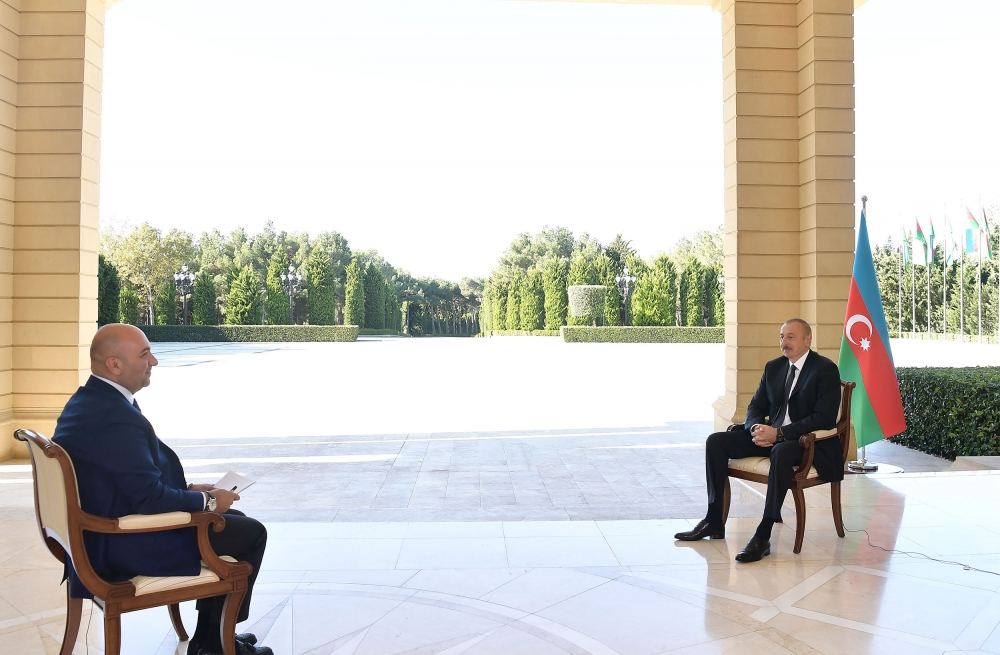 Президент Ильхам Алиев: Без нашего разрешения ни одна страна не сможет отправить своих миротворцев на нашу землю