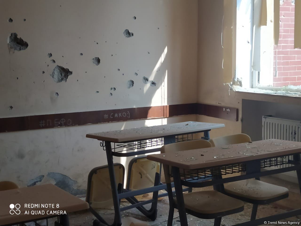Armenian armed forces fire two shells at school in Azerbaijan’s Tartar