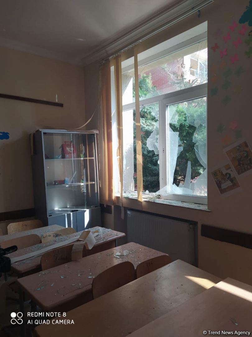 Armenian armed forces fire two shells at school in Azerbaijan’s Tartar