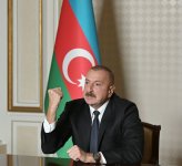 Президент Азербайджана Ильхам Алиев обратился к народу (ФОТО/ВИДЕО)