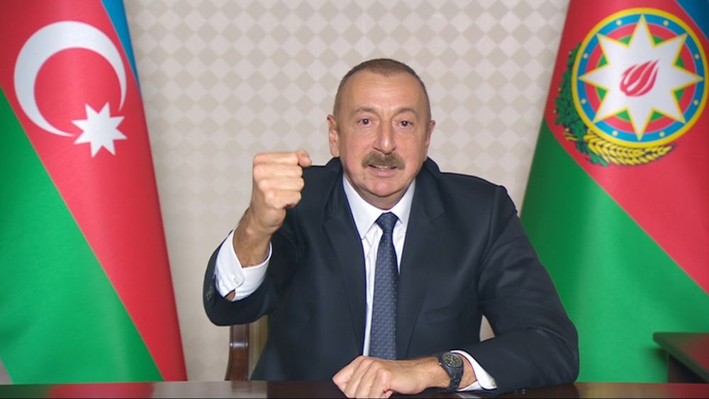 Президент Азербайджана Ильхам Алиев обратился к народу (ФОТО/ВИДЕО)