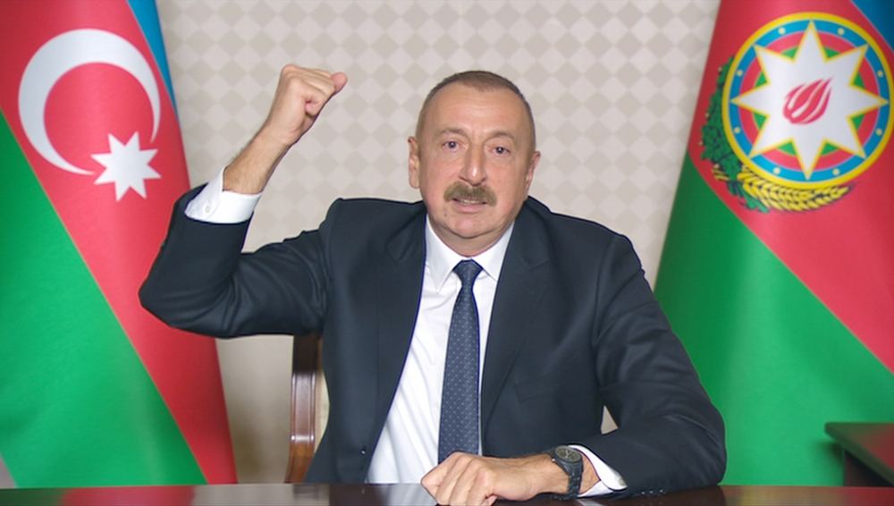 Президент Азербайджана Ильхам Алиев обратился к народу (ФОТО/ВИДЕО)