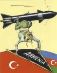 Русские и азербайджанцы показали уродливое лицо армянского фашизма в карикатурах (ФОТО)